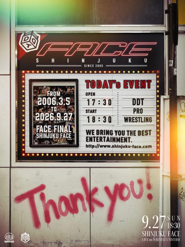 【SHINJUKU FACE COUNTDOWN SERIES】FACE FINAL ~ FAREWELL, SHINJUKU FACE! THANK YOU FOR 21 AMAZING YEARS! THIS IS OUR SHINJUKU DRAMATIC DREAM! ~