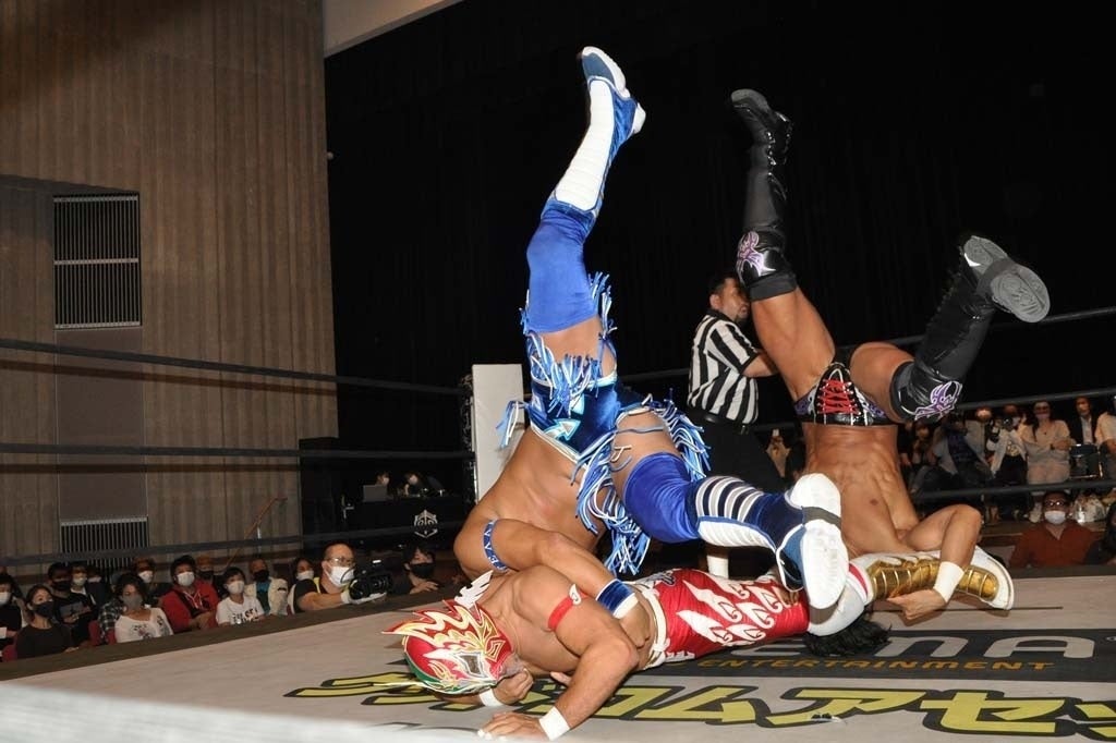 Watch Tetsuya Endo & Soma Takao & CIMA with Mad Paulie vs Chris Brookes