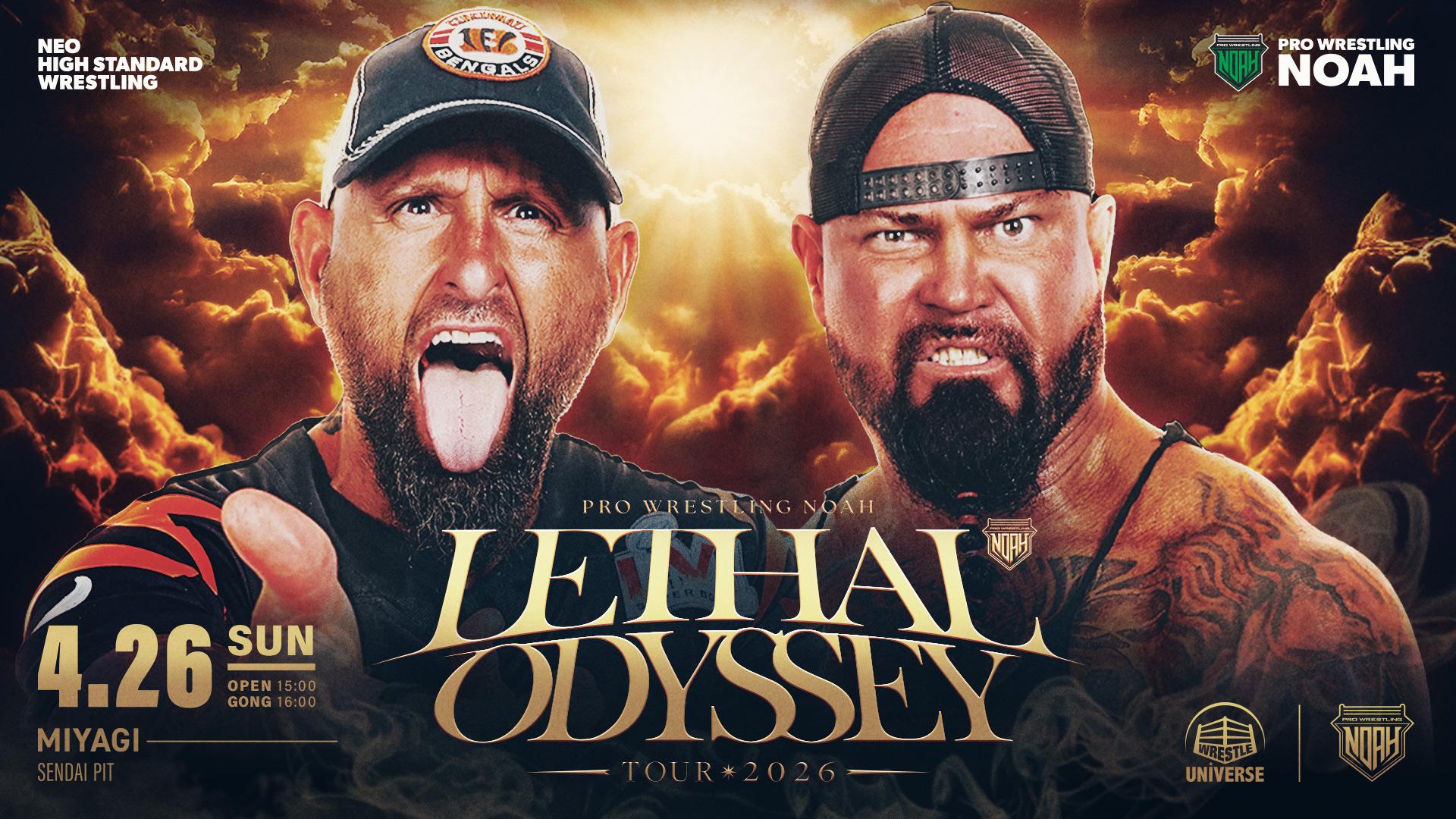 NOAH・『LETHAL ODYSSEY TOUR 2026｜04.26』 | 試合動画配信 | WRESTLE