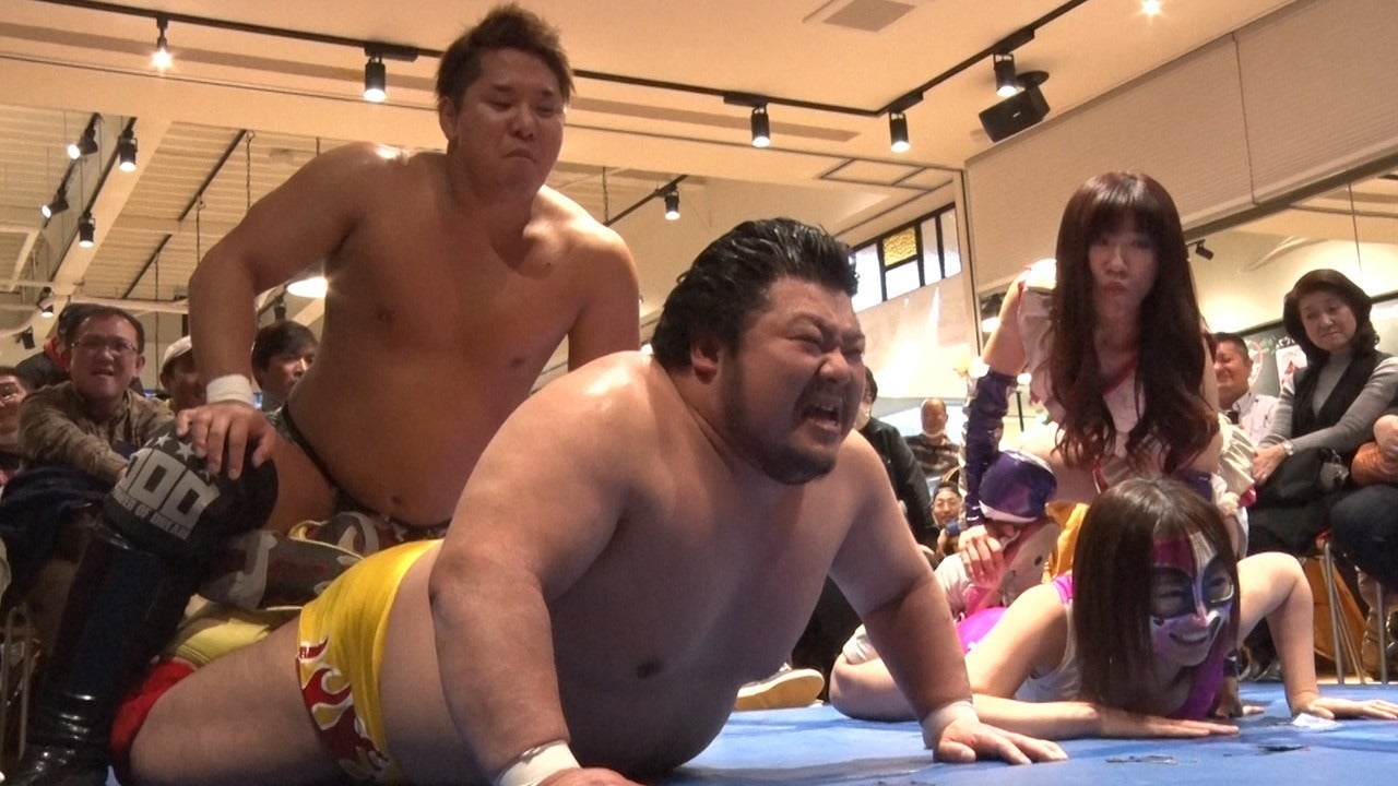 ガンバレ☆プロレス・『春日萌花＆岩崎孝樹 vs 伊橋剛太＆HARUKAZE